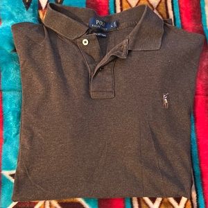 Brown Ralph Lauren polo shirt